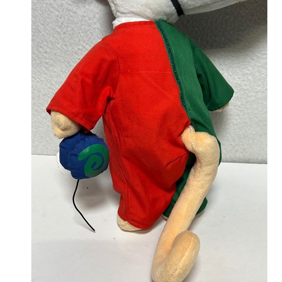 Vintage Maisy Mouse Plush Stuffed Animal Green Red YoYo 13" nostalgic not Tested - Picture 13 of 15